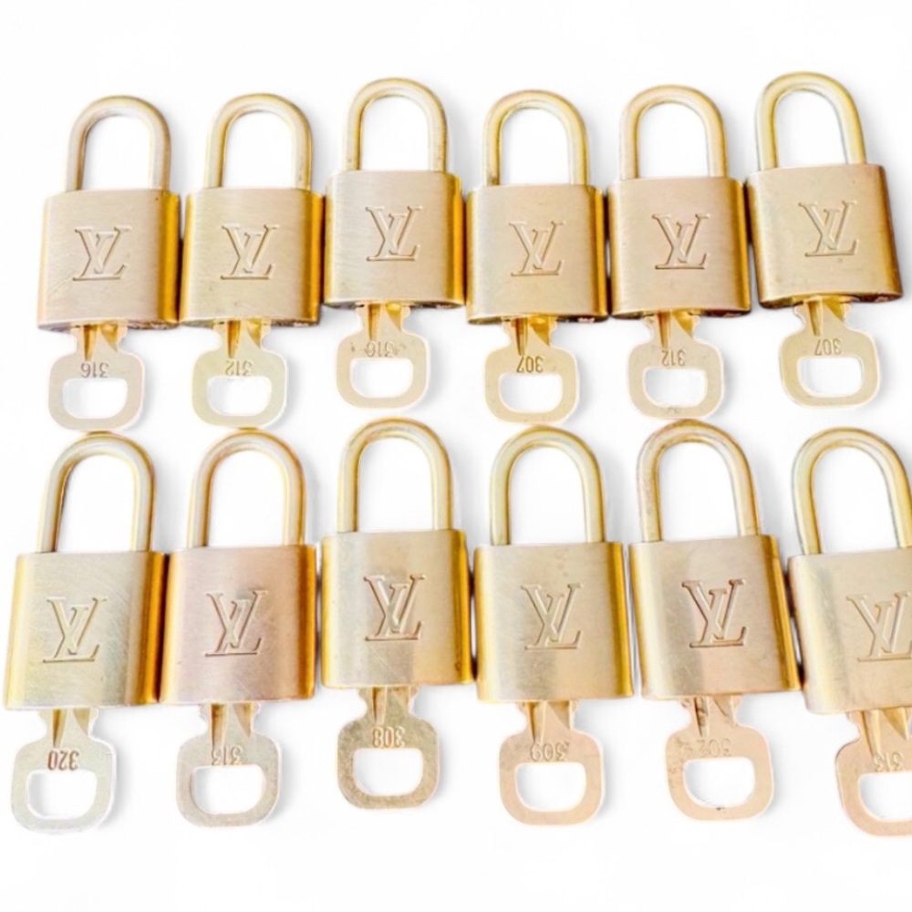 Louis Vuitton Lock & Key | Gold-Tone Pendant | Chain Not Included